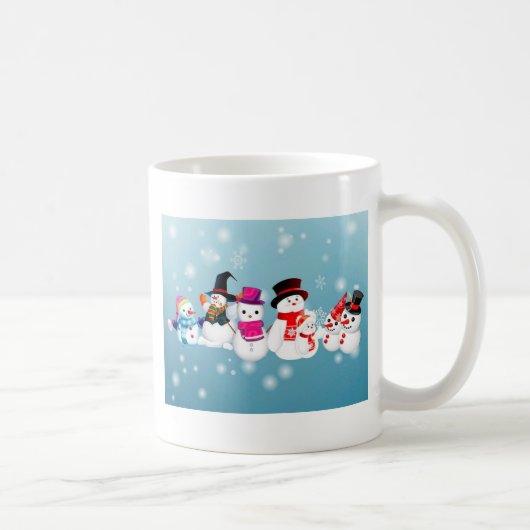 ハッピーホリデーズ雪だるま コーヒーマグカップ (右)