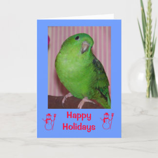 ハッピーホリデーズ雪だるま シーズンカード