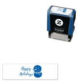 ハッピーホリデーズ雪だるま セルフインキングスタンプ (インサイチュ)