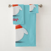 ハッピーホリデーズ雪だるま バスタオルセット (インサイチュ)