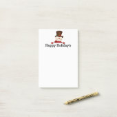 ハッピーホリデーズ雪だるま ポストイット (デスク上)