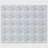 ハッピーホリデーズ雪だるま ラッピングペーパー (フラット)