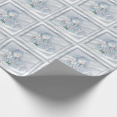 ハッピーホリデーズ雪だるま ラッピングペーパー (角)