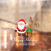 ハッピーホリデーズ顔マスクサンタ小人 ウィンドウサイン (シート2)