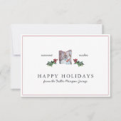 ハッピーホリデーズ|クリスクラシックマ素朴ス カード (正面)