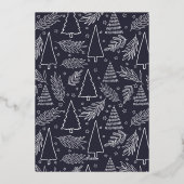 ハッピーホリデーズ ゴールド フォイル カード (裏面)