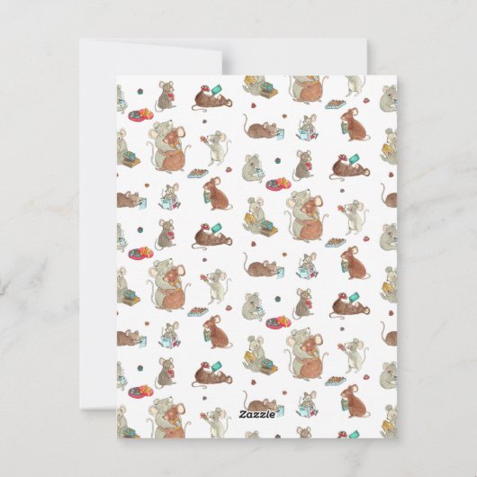 ハッピーホリデーズ マウスファミリー シーズンカード (裏面)