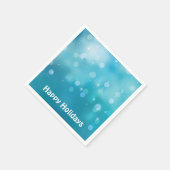 ハッピーホリデーズ《写真》ぼけ味ライト スタンダードカクテルナプキン (角)