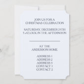 ハッピーホリデーズ – 招待状カード 招待状 (裏面)