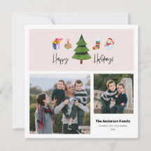 ハッピーホリデーズ 水彩 ツリー | 2 フォト