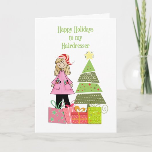 ハッピーホリデーズ,美容院 シーズンカード (正面)