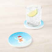 「ハッピーホリデーズ」雪だるまコースター コースター (側面)