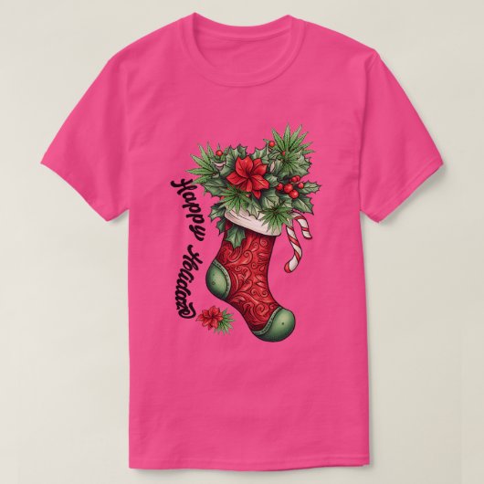 ハッピーホリデーズ Tシャツ (デザイン正面)