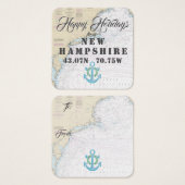 ハッピーホリデーズfromニューハンプシャーギフトラベル (正面&裏面)