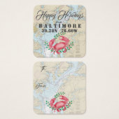 ハッピーホリデーズfromボルチモアギフトラベル (正面&裏面)