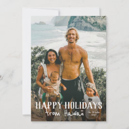 ハッピーホリデーズfrom Hawaii photo holiday card カード