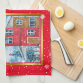 ハッピーホリデータイカスタマイズム キッチンタオル (四つ折り)