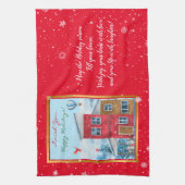 ハッピーホリデータイカスタマイズム キッチンタオル (縦)
