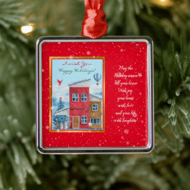 ハッピーホリデータイカスタマイズム メタルオーナメント