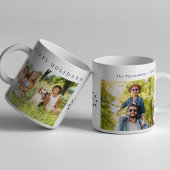 ハッピーホリデータイポグラフィカスタムの写真 コーヒーマグカップ