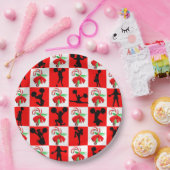 ハッピーホリデーチアリーティングクリスマス ペーパープレート (パーティー)