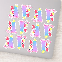 ハッピーホリデーデザイナーポーラーベスティッキー シール