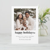 ハッピーホリデーハート写真 シーズンカード (スタンド正面)