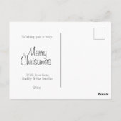 ハッピーホリデーパピー ポストカード (裏面)