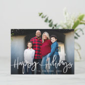 ハッピーホリデーファミリークリスマスホリデーカード シーズンカード (スタンド正面)