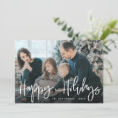 ハッピーホリデーファミリークリスマスホリデーカード シーズンカード (スタンド正面)