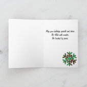 ハッピーホリデーファンキースモダンクリスマスツリー シーズンカード (内部)