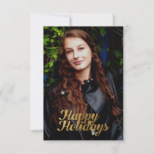 ハッピーホリデーフェイク金ゴールド カード (正面)