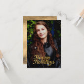 ハッピーホリデーフェイク金ゴールド カード (正面/裏面インサイチュ)
