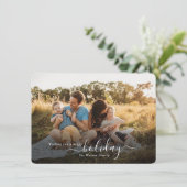 ハッピーホリデーフォトカード エンクロージャーカード (スタンド正面)