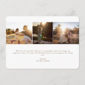 ハッピーホリデーフォトカード エンクロージャーカード (裏面)