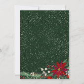 ハッピーホリデーフローラリース雪写真 シーズンカード (裏面)