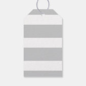 ハッピーホリデーフーゴールドフォイルストライプパーソナライズド ギフトタグ (裏面)