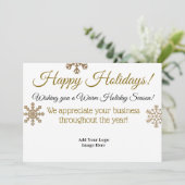 ハッピーホリデープロフェッショナルカスタムビジネスカード シーズンカード (スタンド正面)