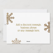 ハッピーホリデープロフェッショナルカスタムビジネスカード シーズンカード (裏面)