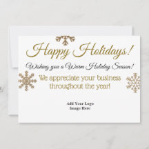 ハッピーホリデープロフェッショナルカスタムビジネスカード