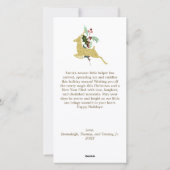 ハッピーホリデーベビーフォトクリスマスグリーティング シーズンカード (裏面)