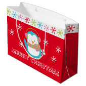 ハッピーホリデーペンギン ラージペーパーバッグ (裏面アングル)