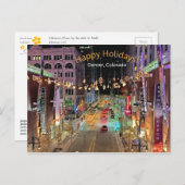 ハッピーホリデーホテルフェスティバルダウンタウンデンバーコロラド ポストカード (正面/裏面)