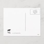 ハッピーホリデーホースとムーンイン・スノー シーズンポストカード (裏面)