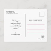 ハッピーホリデーホームフレームはがき ポストカード (裏面)