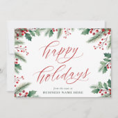 ハッピーホリデーモダンクリスマスフローラ事業 シーズンカード (正面)