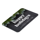 ハッピーホリデーモダンズカントリー素朴ウッドアンドパイン マグネット (左側)