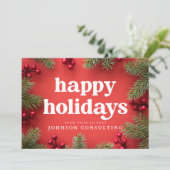 ハッピーホリデーモダンズスターズアンドゴールデンパインコーン シーズンカード (スタンド正面)