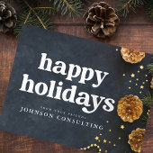 ハッピーホリデーモダンズスターズアンドゴールデンパインコーン 案内ポストカード