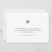 ハッピーホリデーモダンズスターズアンドゴールデンパインコーン 案内状 (裏面)